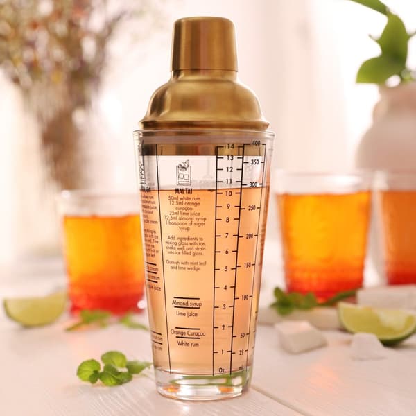 Shaker | ALCOLE | med guldlåg | 0,4 l | 999639