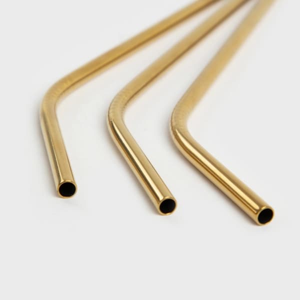 Halmsats | MONROE KARNEVAL | metall guld med rengöringsmedel | 7 st | 722677