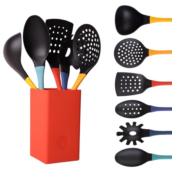 Masterchef Cookware 6 deler i stativ - fargerikt - Kjent fra MasterChef Norge