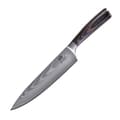 Miniatyrbild 8 av 11: Shiori 3-set 撓 Chairo Shōto + Santoku + Sifu - en uppsättning av tre Damaskus stålknivar