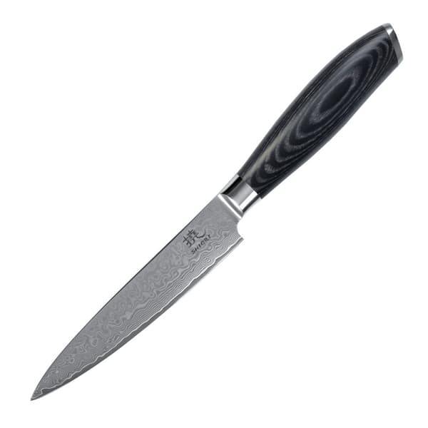 Shiori 3-sæt 撓 Kuro Murō + Santoku + Sifu - et sæt med tre Damaskus stålknive