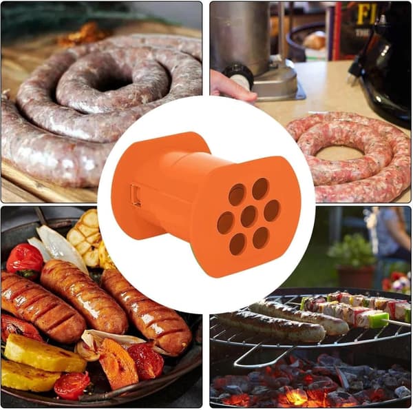 Makkararullakone | Uudelleen käytettävä lihapuristin 7 Makkarapuristin | Keittiölaite, makkaratäytekone, grillausvälineet hot dogin valmistukseen