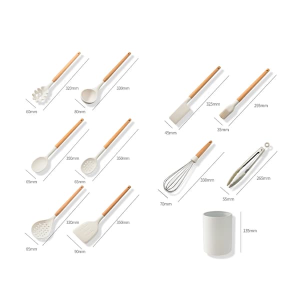 Silikone Kogegrej Sæt, Varmebestandig, Non-Stick Design,1sæt