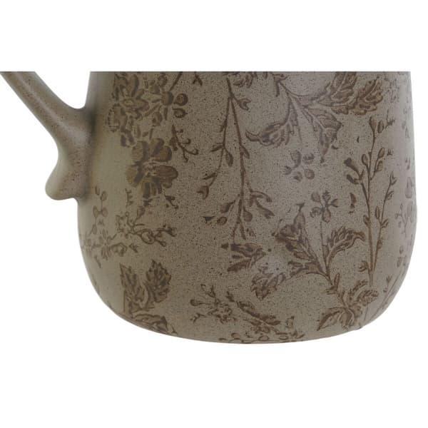 Kanna Home ESPRIT Brun Grön Stengods Löv av en växt Shabby Chic