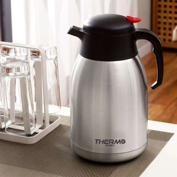 Termosbehållare ThermoSport Rostfritt stål 1,5 L Knapp (6 antal)