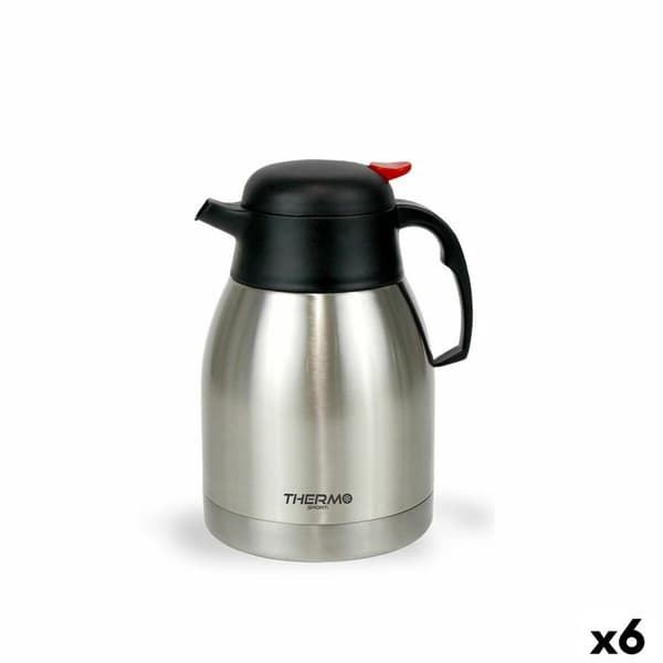 Termosbehållare ThermoSport Rostfritt stål 1,5 L Knapp (6 antal)