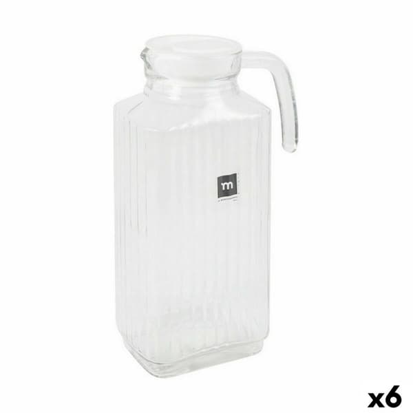 Krus med Skruvlock och Doserare La Mediterránea Chrysler 1,8 L Glas (6 antal)
