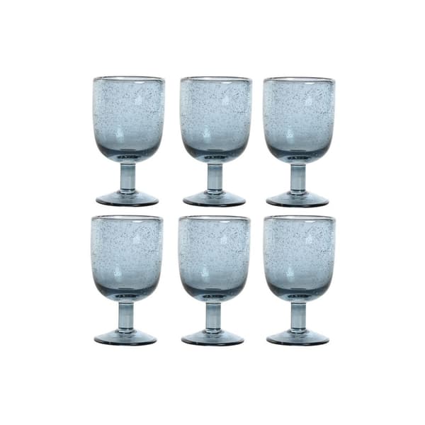 Glasset Home ESPRIT Blå Glas 300 ml 8 x 8 x 14 cm (6 antal)