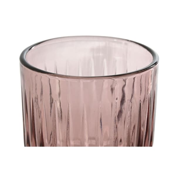 Glasset Home ESPRIT Rosa Glas 8 x 8 x 14,5 cm (6 antal)