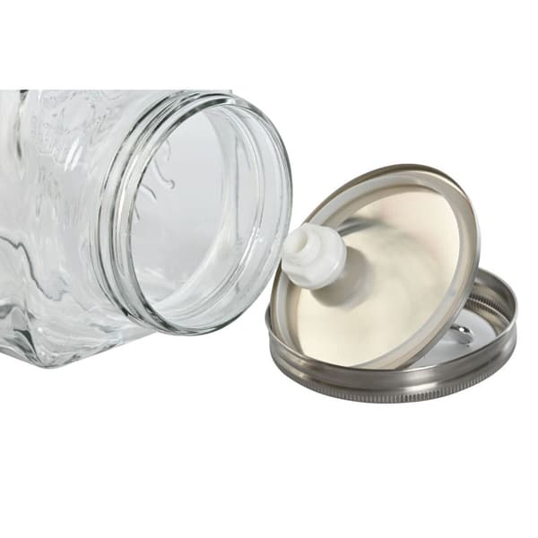 Vattendispenser Home ESPRIT Transparent Metall Glas 13 x 13,5 x 32,5 cm