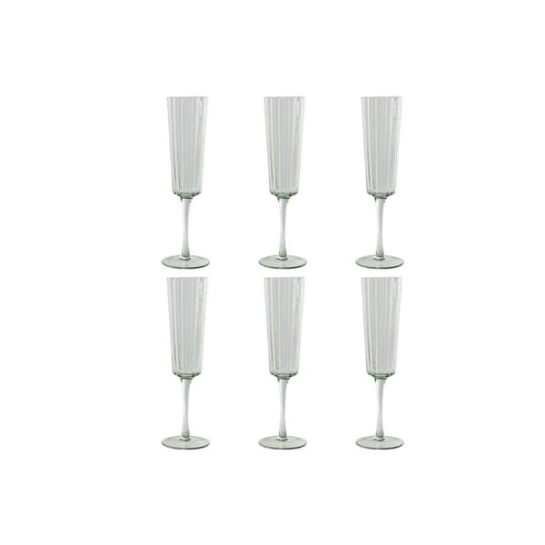 Glasset Home ESPRIT Grön Glas 6 x 6 x 23,7 cm (6 antal)