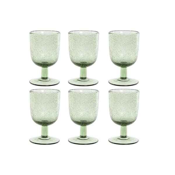 Glasset Home ESPRIT Grön Glas 300 ml 8 x 8 x 14 cm (6 antal)