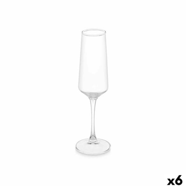 Champagneglas Vivalto REJ6323/BHZ6 Transparent Glas 250 ml (6 antal)