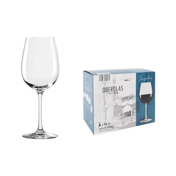 Set med vinglas Inde Sensation 500 ml 6 Delar
