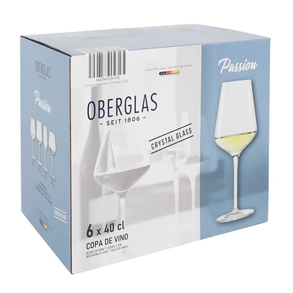 Set med vinglas Inde Passion 400 ml 6 Delar