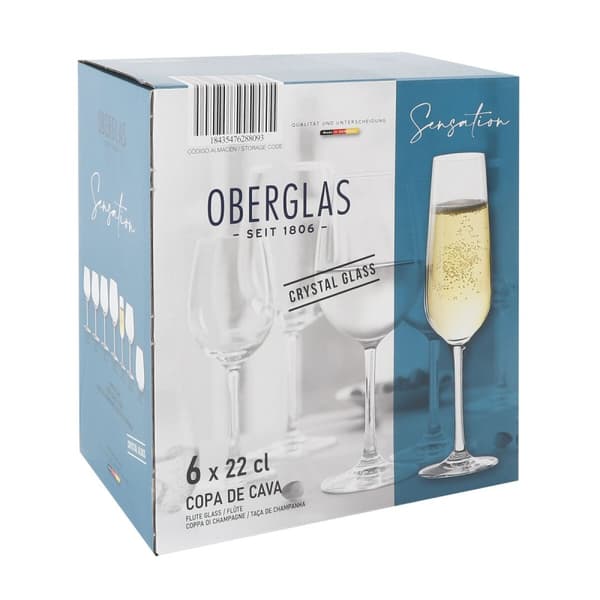 Champagneglas Inde Sensation Ø 5 cm 220 ml 6 Delar