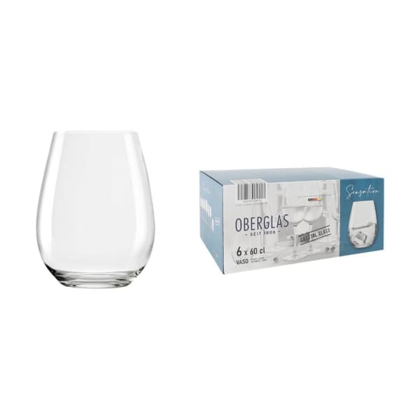 Glas för vatten Inde Sensation 600 ml 6 Delar