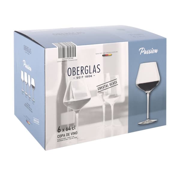 Set med vinglas Inde Passion 640 ml 6 Delar
