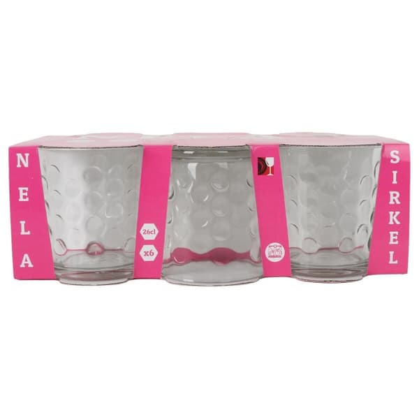 Glasset Inde Sirkel 6 Delar (6 antal)