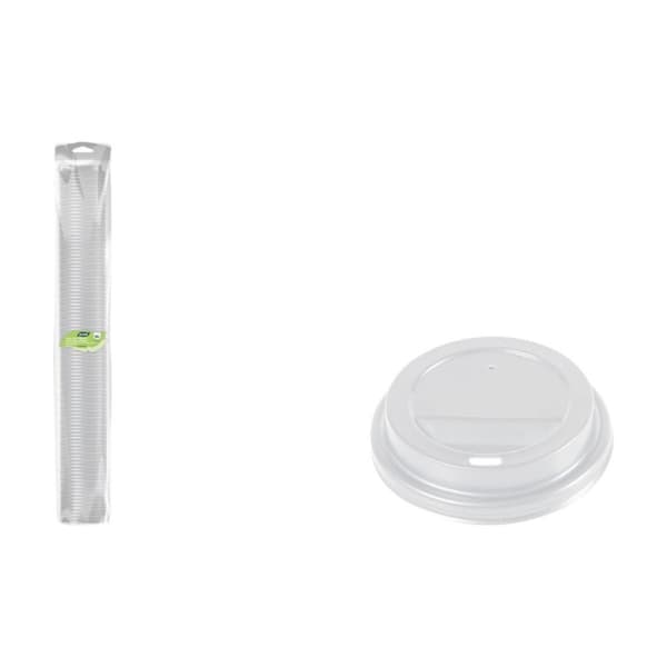 Set med lock för glas Algon 250 ml 100 Delar (12 antal)