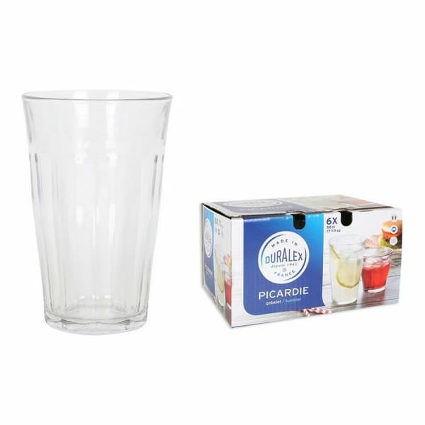 Glasset Duralex Picardie Transparent 500 ml 6 Delar (4 antal)