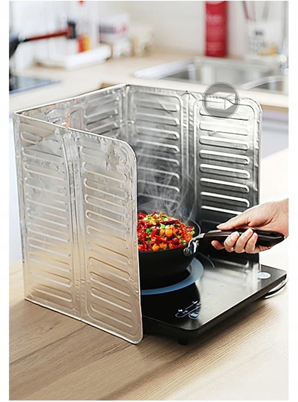 Stegeskærm aluminiumsbeskyttelse mod oliestænk Clean KITCHEN 1 stk.