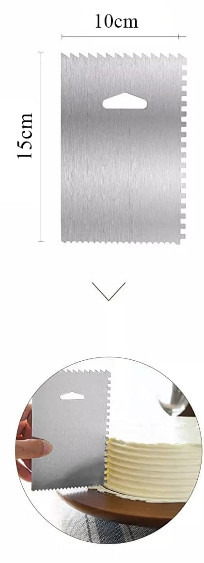 Metallstrukturkam för krämer