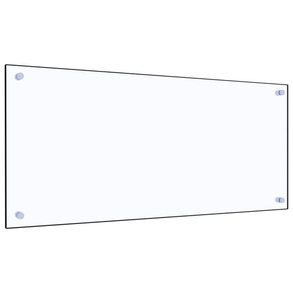 Stänkskydd transparent 90x40 cm härdat glas