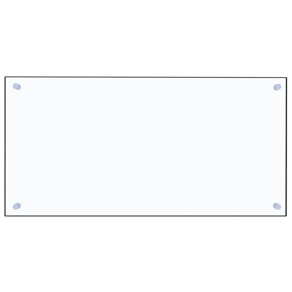 Stänkskydd transparent 80x40 cm härdat glas