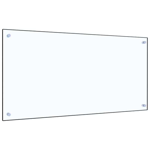 Stänkskydd transparent 100x50 cm härdat glas