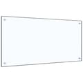 Miniatyrbild 1 av 2: Stänkskydd transparent 100x50 cm härdat glas