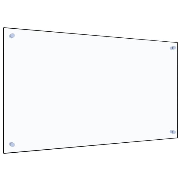 Stänkskydd transparent 90x50 cm härdat glas