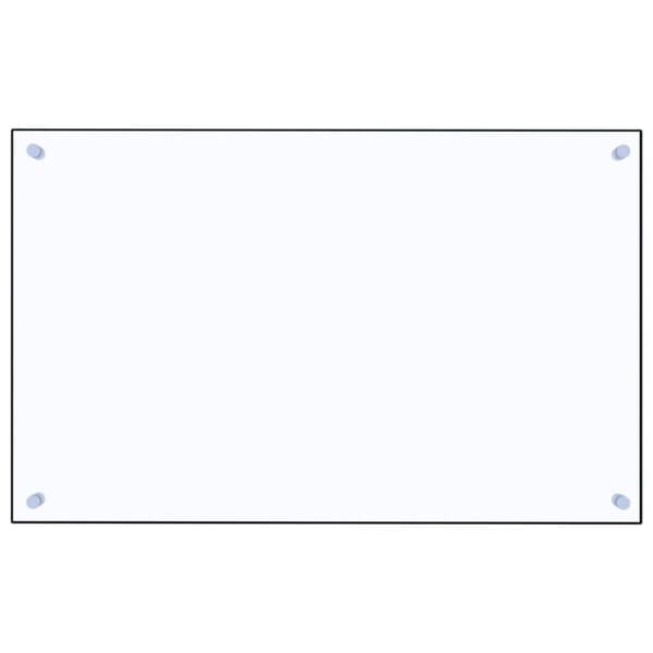 Stänkskydd transparent 80x50 cm härdat glas