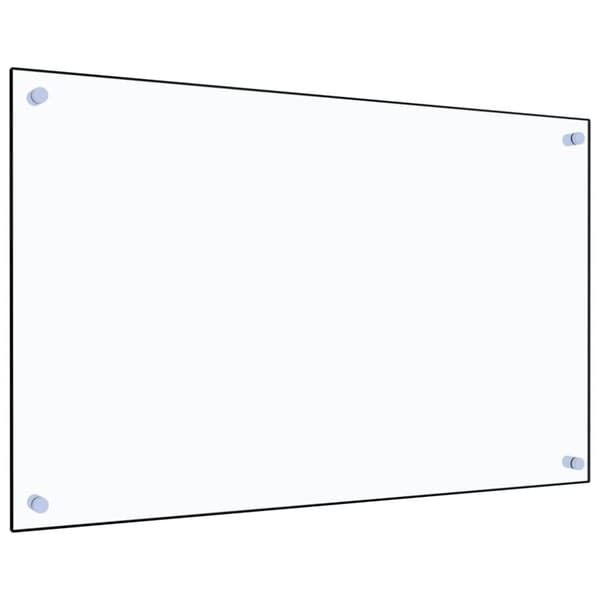Stänkskydd transparent 80x50 cm härdat glas