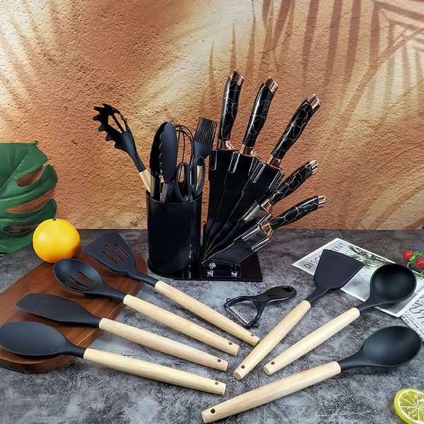 Silikone Kogegrej Sæt, Varmebestandig 446°F, Nonstick Sikker, Praktisk Holder