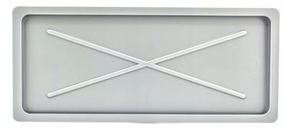 Opvaskestativ 55x24 cm sølv