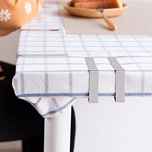 Dukklämmor, picknickbordsklämmor, picknickduksklämmor i rostfritt stål, dukklämmor, dukklämmor - 12-pack