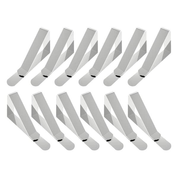 Dukklämmor, picknickbordsklämmor, picknickduksklämmor i rostfritt stål, dukklämmor, dukklämmor - 12-pack