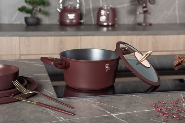 Titanium gryde med låg 20cm Berlinger Haus Bh-8040 Leonardo Lumarko!