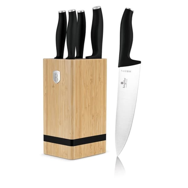 Berlinger Haus Bh-2971 Matsort knivsæt i Lumarko bambusblok!