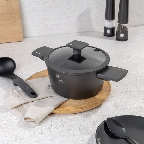 Titaani Kattila Kannella 20cm Berlinger Haus Bh-8130 Antrasiitti Lumarko!
