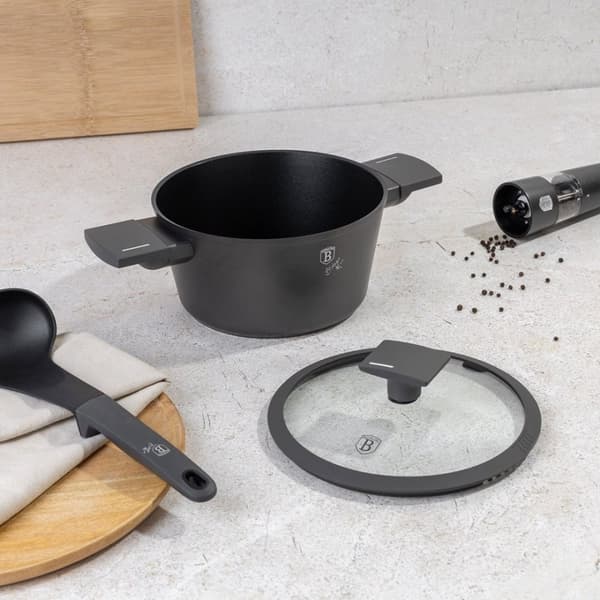 Titaani Kattila Kannella 20cm Berlinger Haus Bh-8130 Antrasiitti Lumarko!