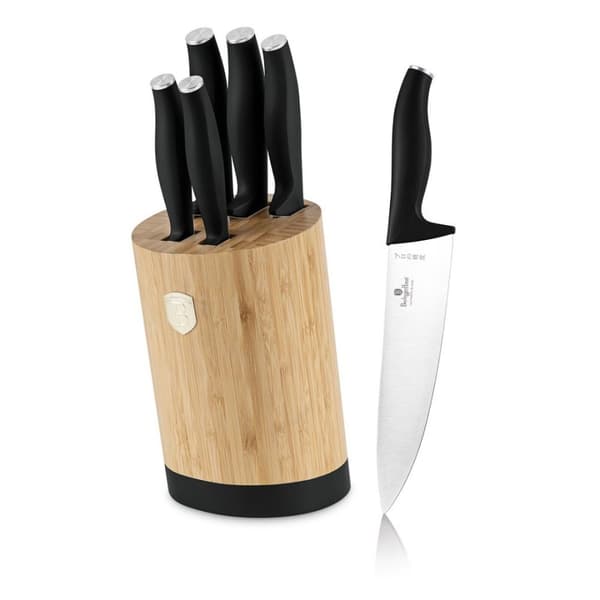 Berlinger Haus Bh-2753 Matsort Knivsæt i Lumarko Bambusblok!