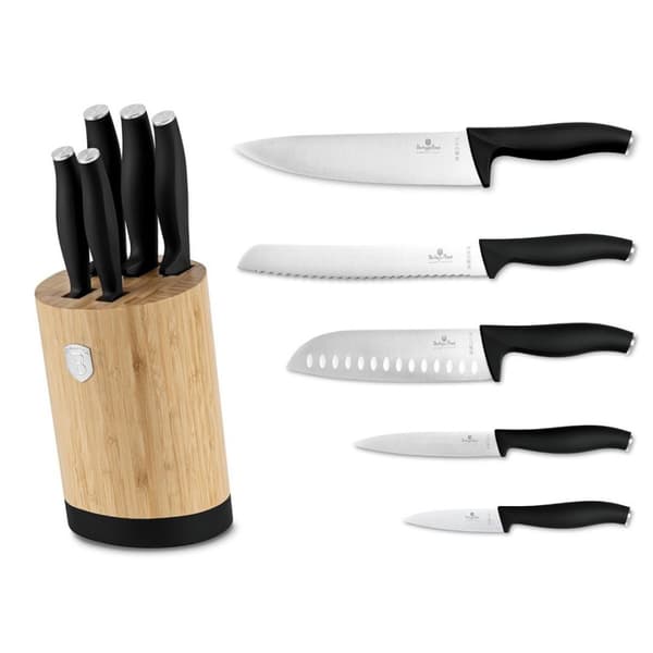 Berlinger Haus Bh-2753 Matsort Knivsæt i Lumarko Bambusblok!
