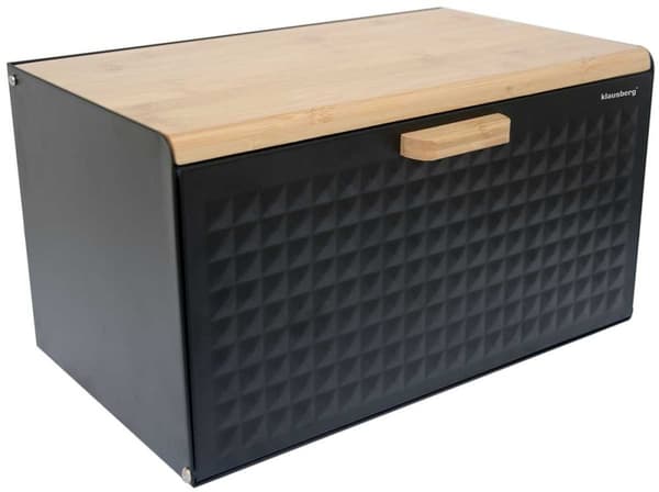 Klausberg Kb-7425 Dobbeltsidet Brødkasse Mat Sort Lumarko!