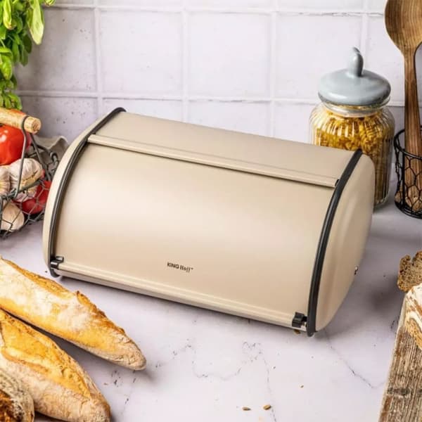 Kinghoff Kh-1754 Stålbrødspand Beige Lumarko!