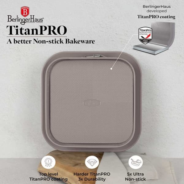 Titaanimuotti 28x28cm Berlinger Haus Bh-8667 Taupe Lumarko!
