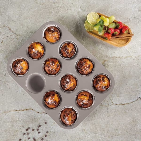 Titaniumform til 12 muffins Berlinger Haus Bh-7947 Taupe Lumarko!