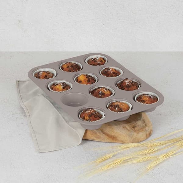 Titaniumform til 12 muffins Berlinger Haus Bh-7947 Taupe Lumarko!