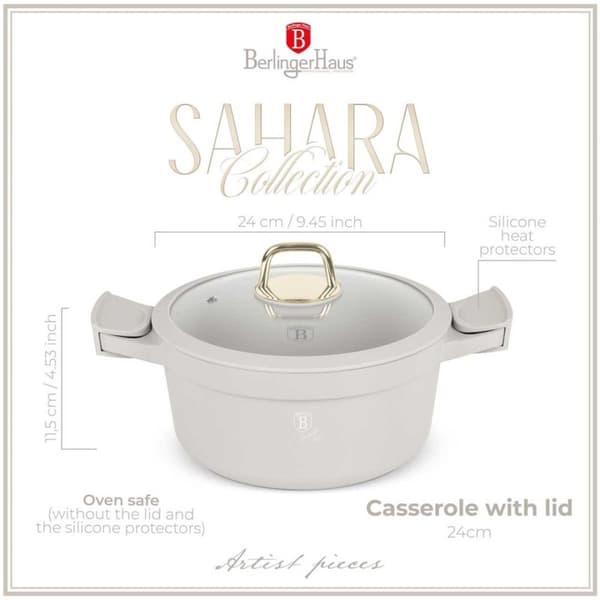 Titanium gryde med låg 24cm Berlinger Haus Bh-7787 Sahara Lumarko!